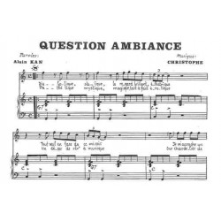 Partition QUESTION AMBIANCE CHRISTOPHE