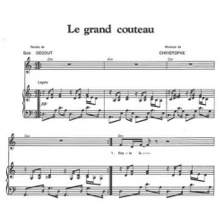 Partition LE GRAND COUTEAU CHRISTOPHE