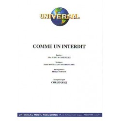 Sheet music COMME UN INTERDIT Christophe