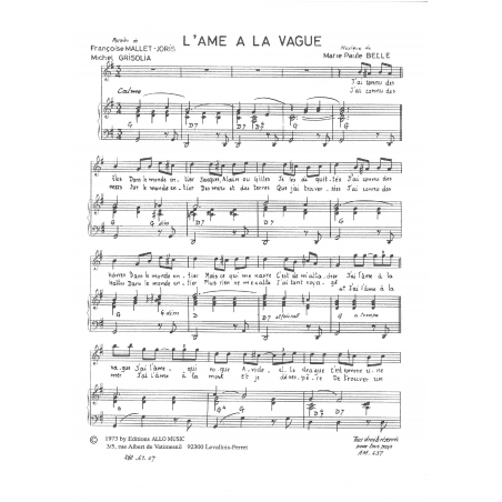 L'ÂME À LA VAGUE