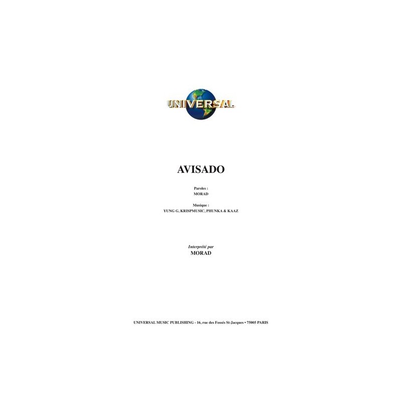 Partition AVISADO MORAD