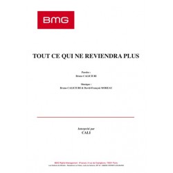 TOUT CE QUI NE REVIENDRA PLUS