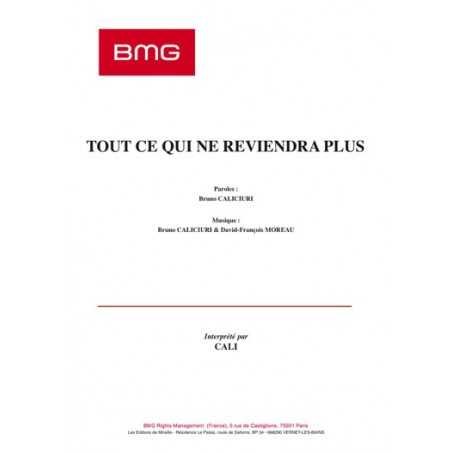 TOUT CE QUI NE REVIENDRA PLUS