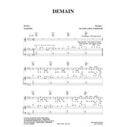 Sheet music DEMAIN MARTINE