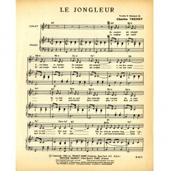 Partition LE JONGLEUR Charles Trenet