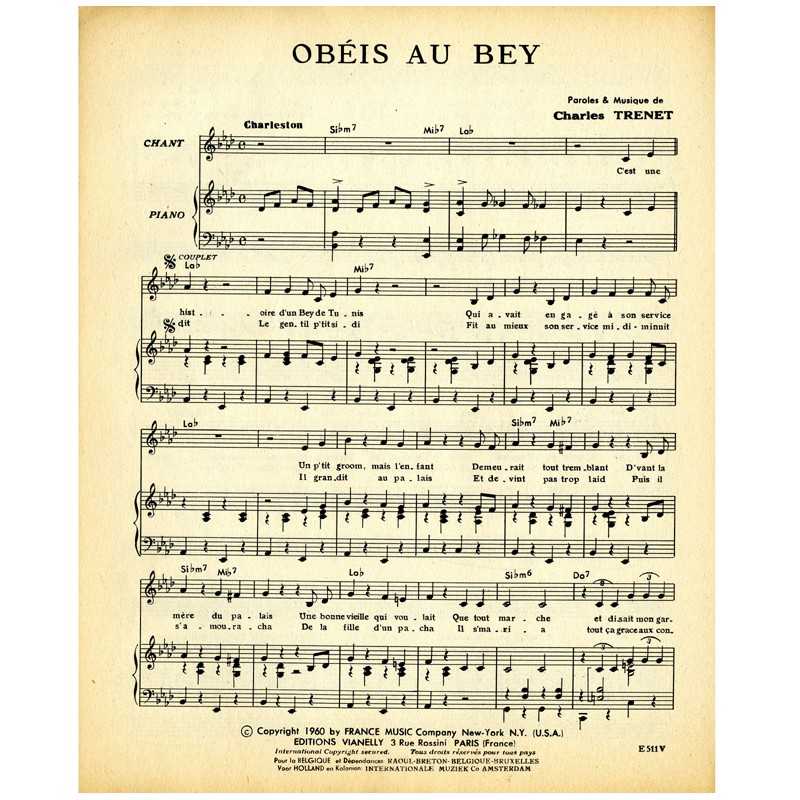 OBÉIS AU BEY