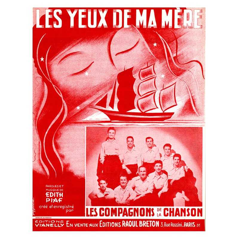 Sheet music LES YEUX DE MA MÈRE Les Compagnons de la Chanson