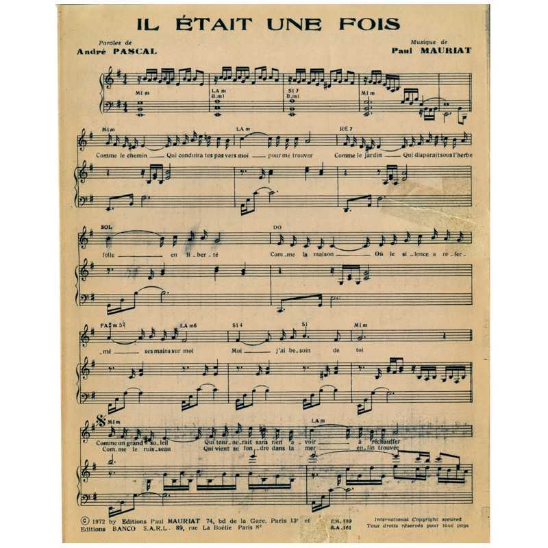 IL ÉTAIT UNE FOIS