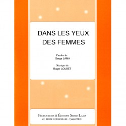 Partition DANS LES YEUX DES FEMMES Serge Lama pdf