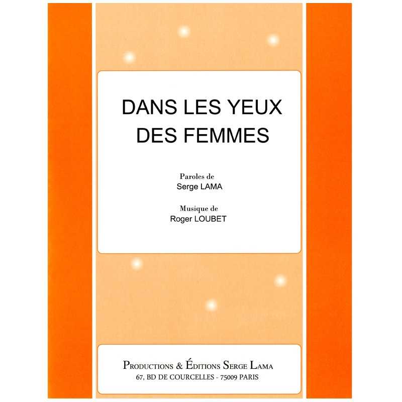 Partition DANS LES YEUX DES FEMMES Serge Lama pdf