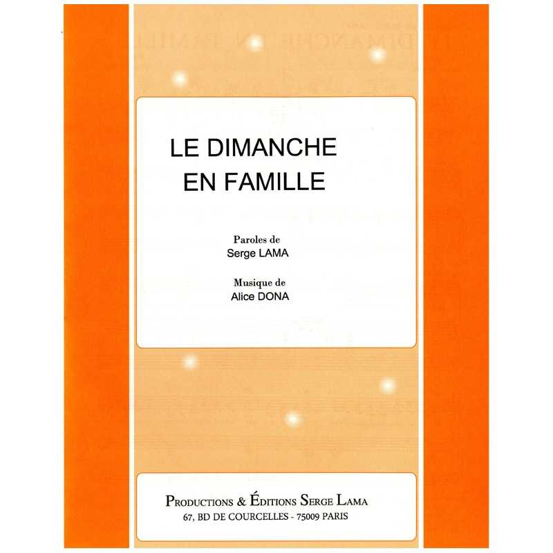 Sheet music LE DIMANCHE EN FAMILLE PDF