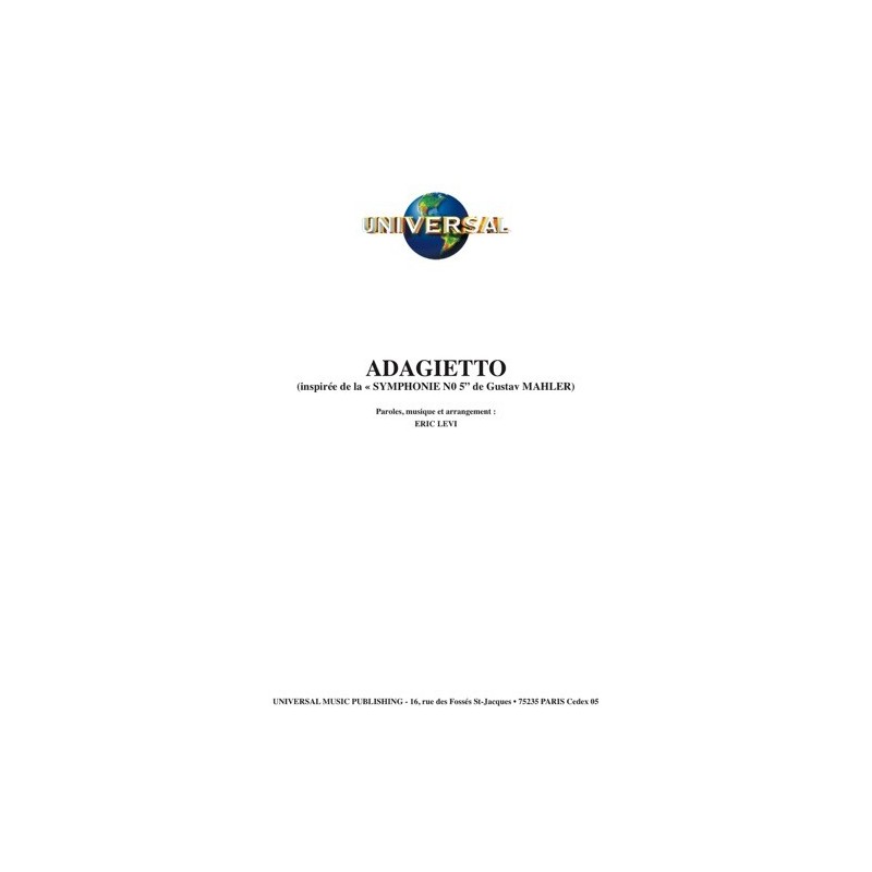 Sheet music ADAGIETTO ERA