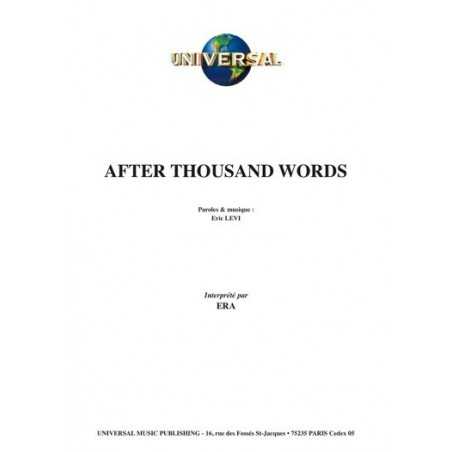 AFTER THOUSAND WORDS