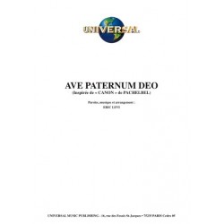 Sheet music AVE PATERNUM DEO ERA