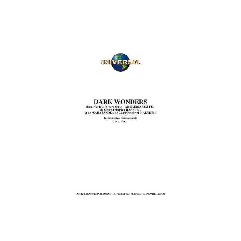 Sheet music DARK WONDERS  ERA