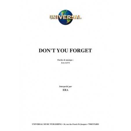 DON'T YOU FORGET