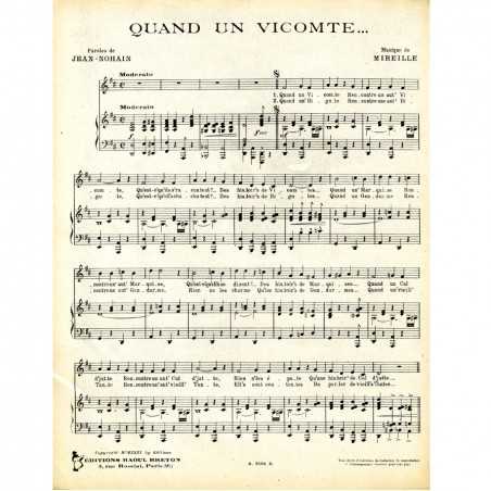 QUAND UN VICOMTE