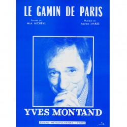 Sheet music LE GAMIN DE PARIS Yves Montand pdf