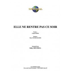 ELLE NE RENTRE PAS CE SOIR