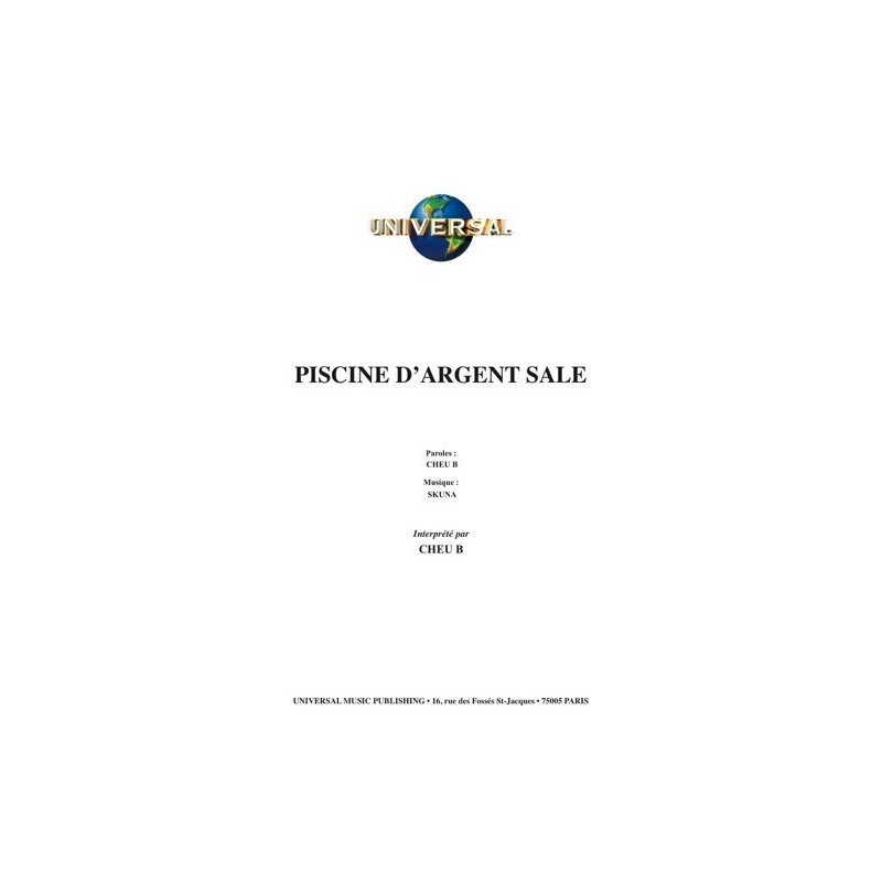 Partition PISCINE D'ARGENT SALE CHEU-B