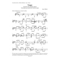 TANGO ISSU DE LA SUITE ESPANA OP.165