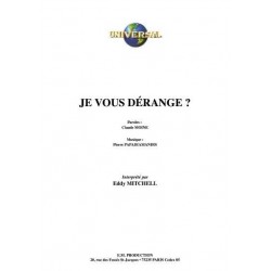 JE VOUS DÉRANGE 