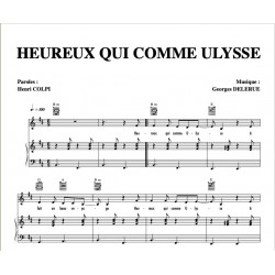 HEUREUX QUI COMME ULYSSE sheet music Brassens