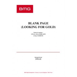 BLANK PAGE (LOOKING FOR GOLD)