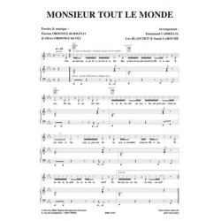 Sheet music MONSIEUR TOUT LE MONDE BIGFLO & OLI