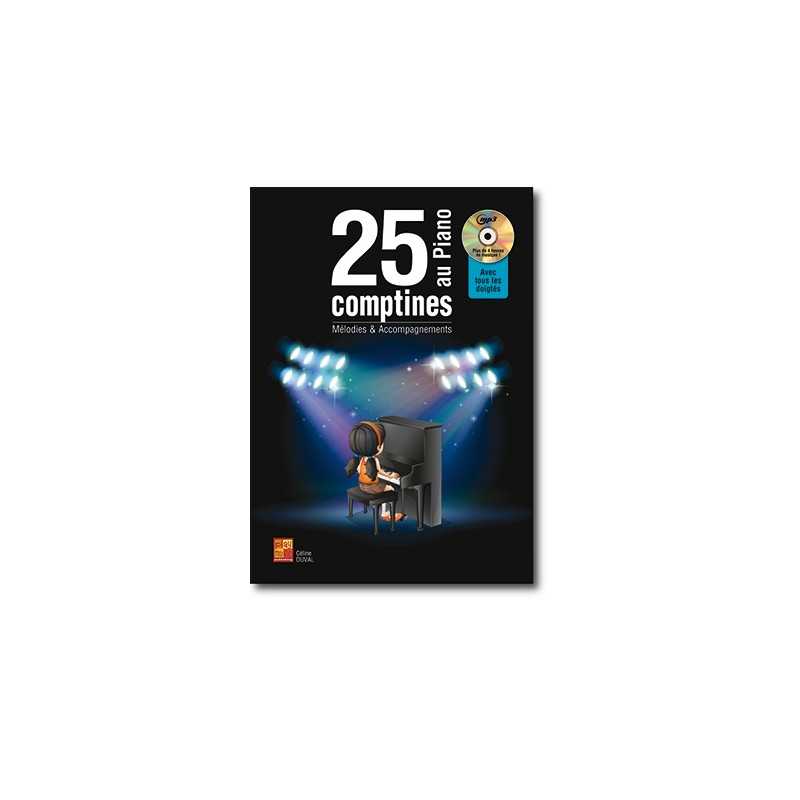 25 COMPTINES AU PIANO (+CD)