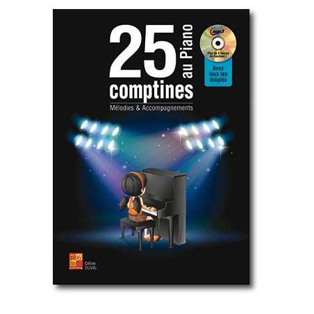 25 COMPTINES AU PIANO (+CD)
