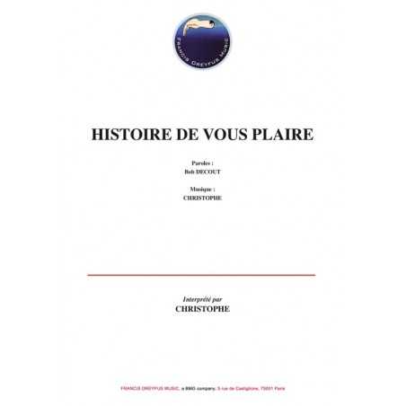 HISTOIRE DE VOUS PLAIRE