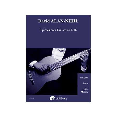 3 PIÈCES POUR GUITARE OU LUTH