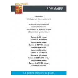LA GAMME MINEURE AU PIANO