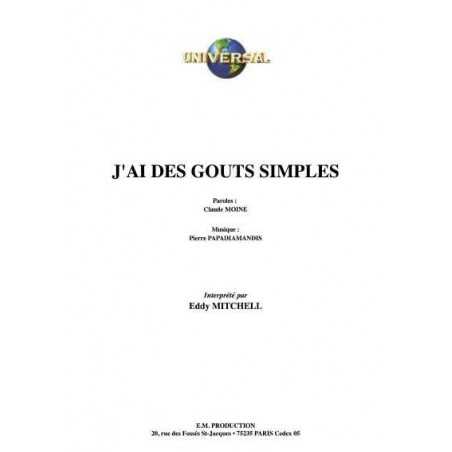 J'AI DES GOUTS SIMPLES