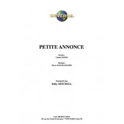 PETITE ANNONCE