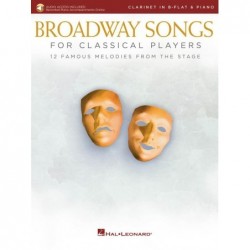 Partition BROADWAY SONGS FOR CLASSICAL PLAYERS - CLARINET