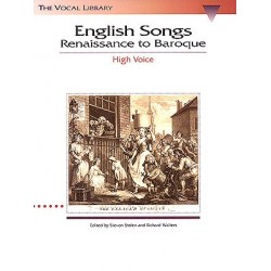 Partition ENGLISH SONGS RENAISSANCE TO BAROQUE - HIGH VOICE