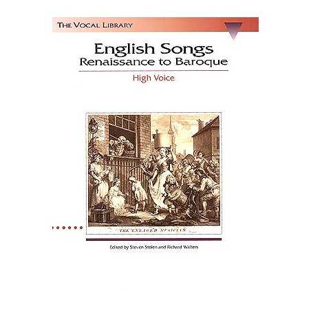 ENGLISH SONGS RENAISSANCE TO BAROQUE - HIGH VOICE