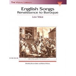 Partition ENGLISH SONGS RENAISSANCE TO BAROQUE - LOW VOICE