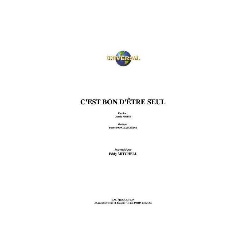 C'EST BON D'ÊTRE SEUL