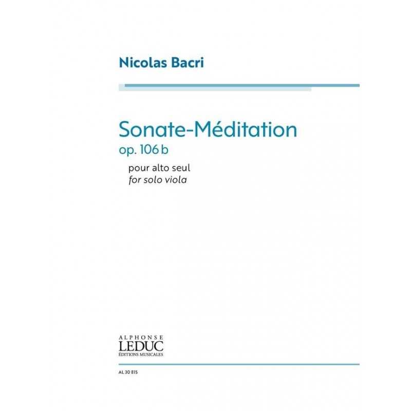 Partition SONATE-MÉDITATION OP.106B