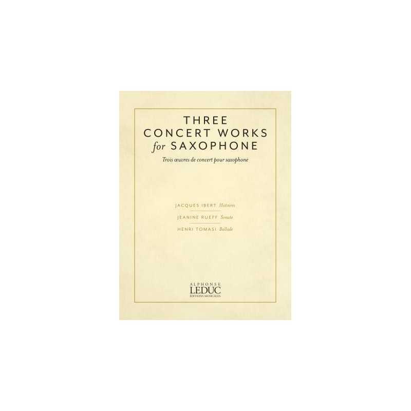 Partition TROIS ŒUVRES DE CONCERT POUR SAXOPHONE