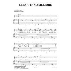 Sheet music LE DOUTE S'AMELIORE Gérard BLANCHARD