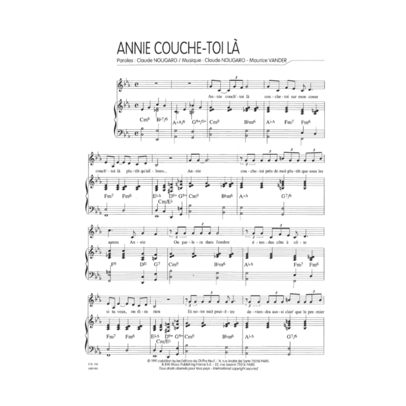 ANNIE COUCHE-TOI LÀ