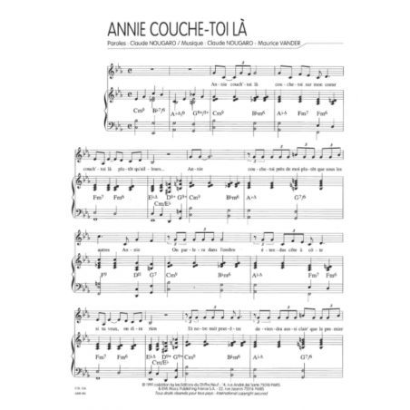 ANNIE COUCHE-TOI LÀ