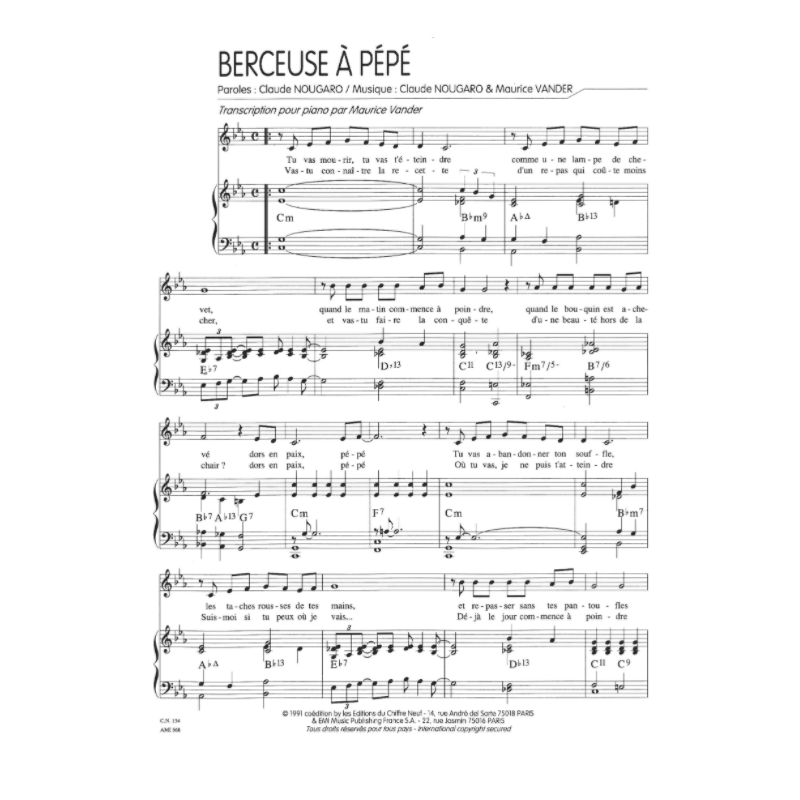 BERCEUSE À PÉPÉ