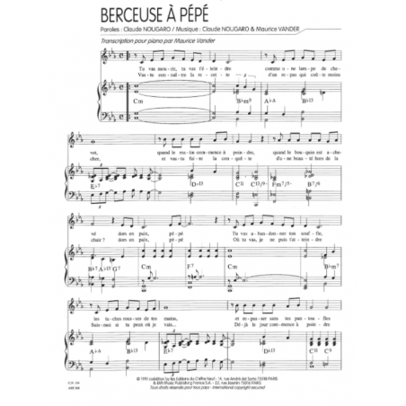 BERCEUSE À PÉPÉ