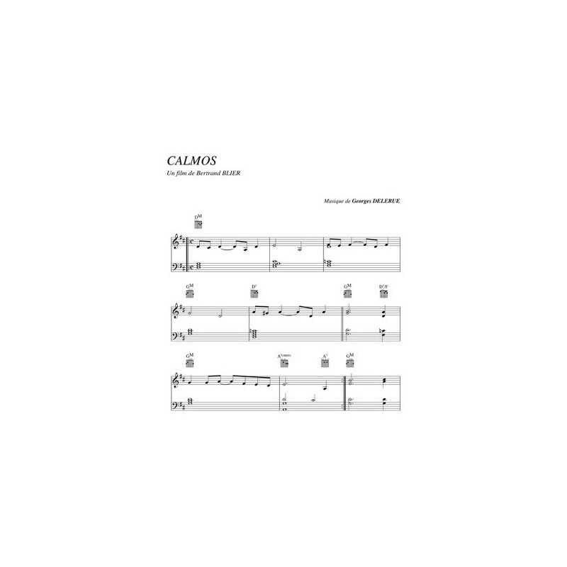 Partition CALMOS Georges Delerue