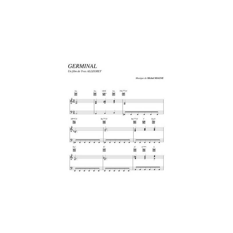 Partition GERMINAL Michel Magne